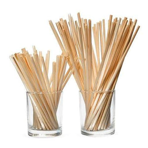 short wheat straws in 2 glasses - 2